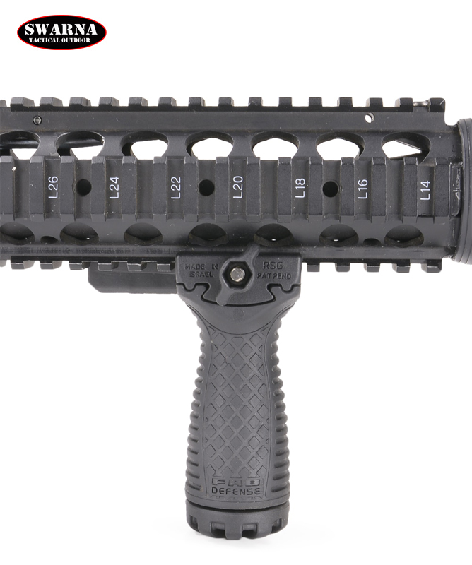 STRIKE INDUSTRIES Angled Vertical Grip with Cable Management - Long  (Picatinny) - Swarna Tactical